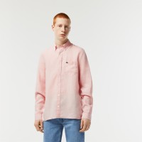 Lacoste Men’s Linen Shirt CH5692-51 Light Pink • T03