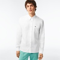 Lacoste Men’s Linen Shirt CH5692-51 White • 001