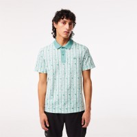 Lacoste Lacoste Active Movement Two-Tone Printed Polo PH5655-51 Green / Light Green • CR5